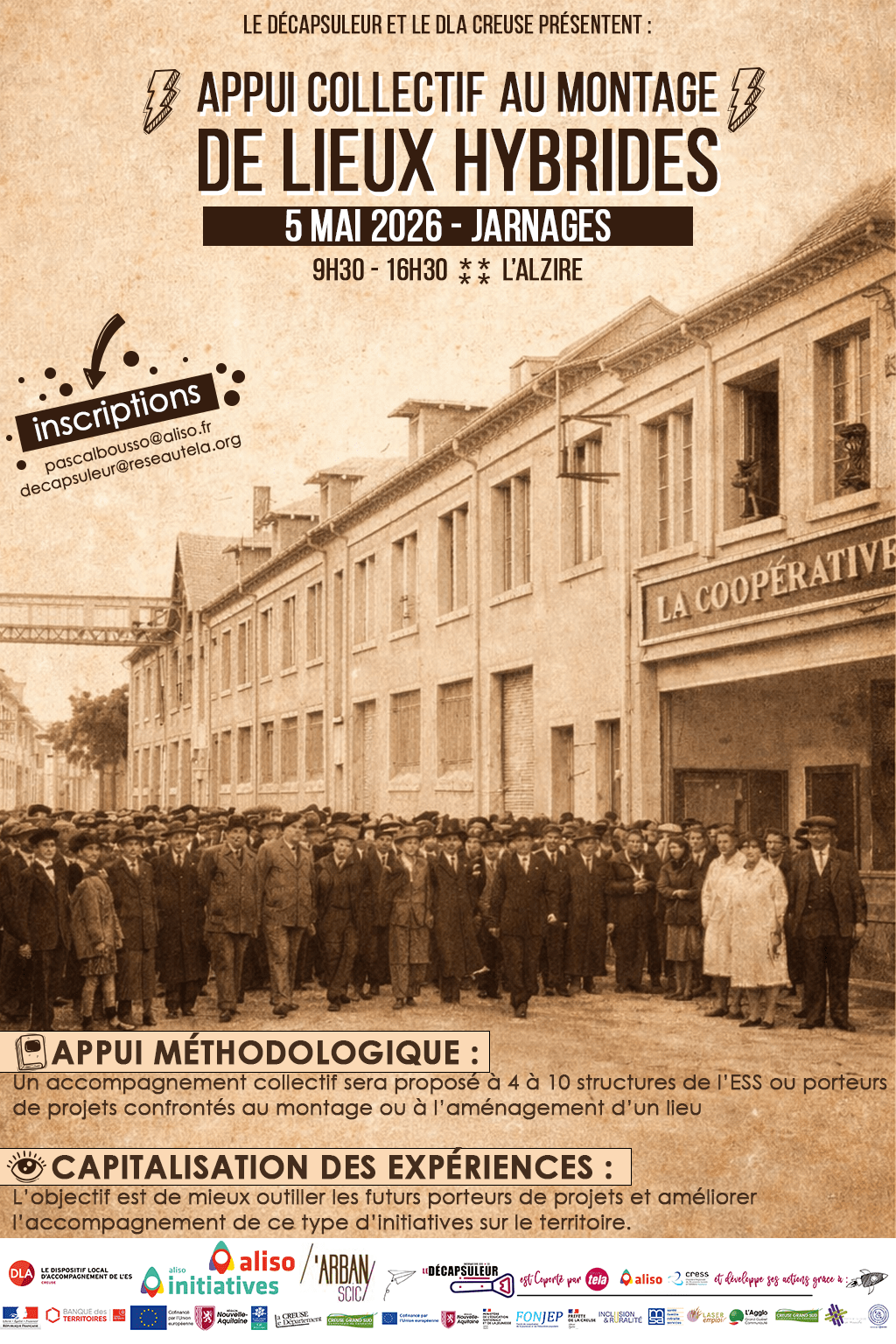 [5 Mai 2026, Jarnages] Monter et aménager un lieu hybride