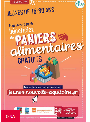 Soutenir les jeunes en difficulté : paniers alimentaires de la Région Nouvelle Aquitaine